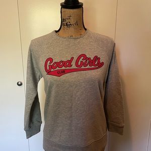 Good Girls Club Grey Sweater Sz S